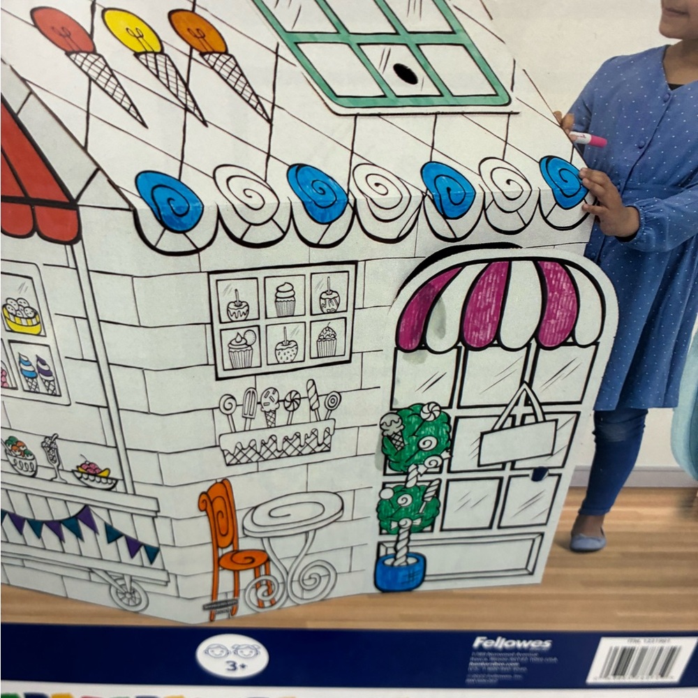 Source Unknown Color-Your-Own Treats-N-Eats Playhouse - White - Picture 2 of 4